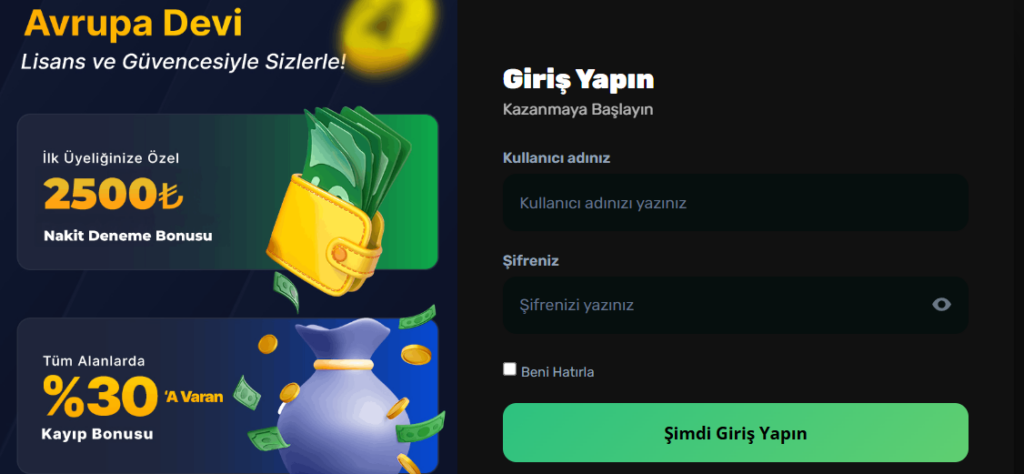 Bahisle Giriş